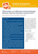 Valtuustojen ja hallitusten puheenjohtajat Manner-Suomen kunnissa vuonna 2017