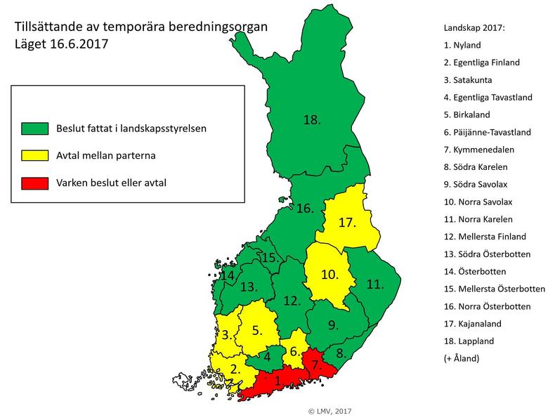 Tillsättandet av temporära beredningsorgan