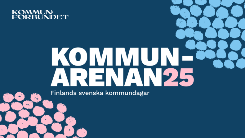 Logotext: Kommunarenan25- Finlands svenska kommundagar