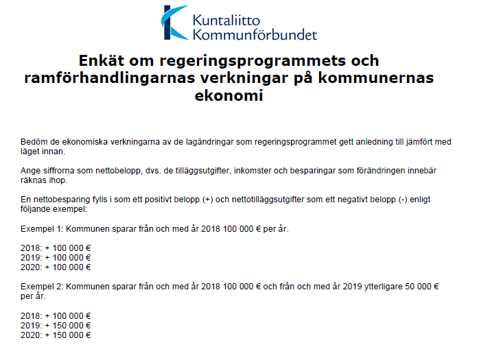 Enkät om ekonomi