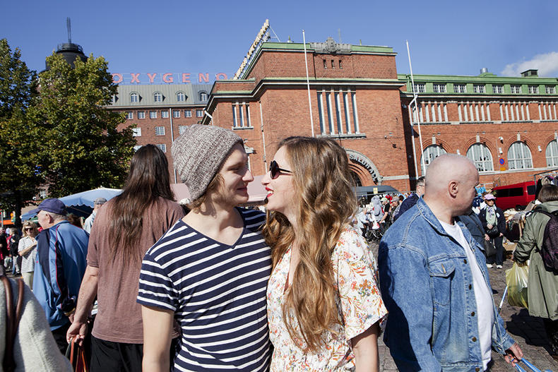 Onnellinen pariskunta