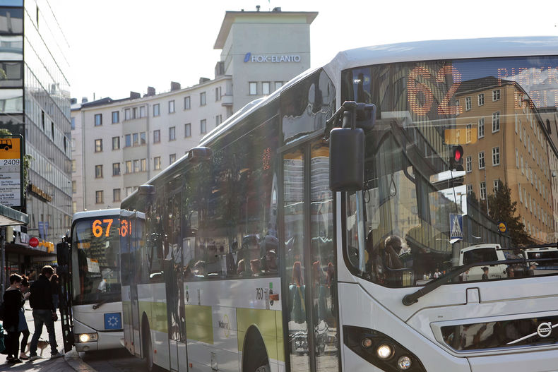 joukkoliikennettä